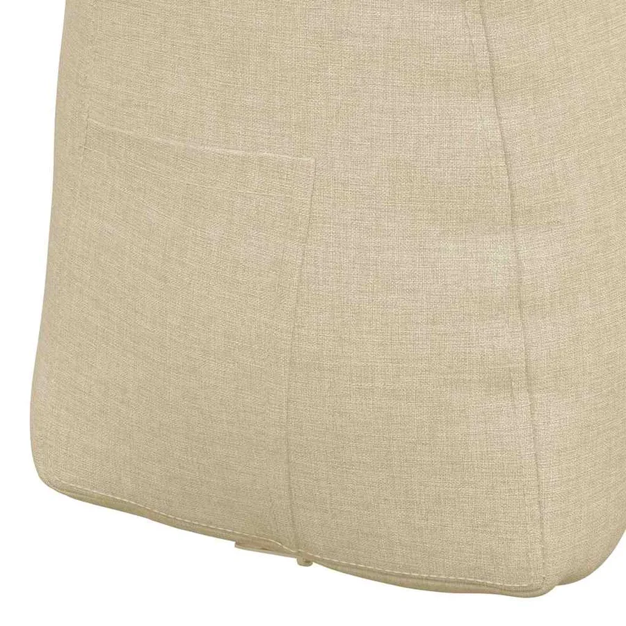 Coussin de Dos Crème 45 x 24 x 50 cm tissu - 9