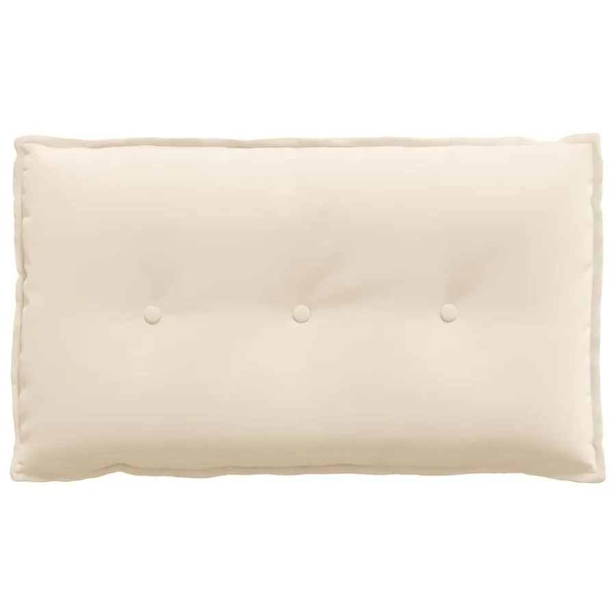 Coussin de Dos Beige 80 x 50 cm Tissu en microfibre - 5