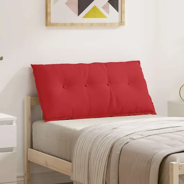 Coussin de Dos Rouge 100 x 19 x 50 cm tissu