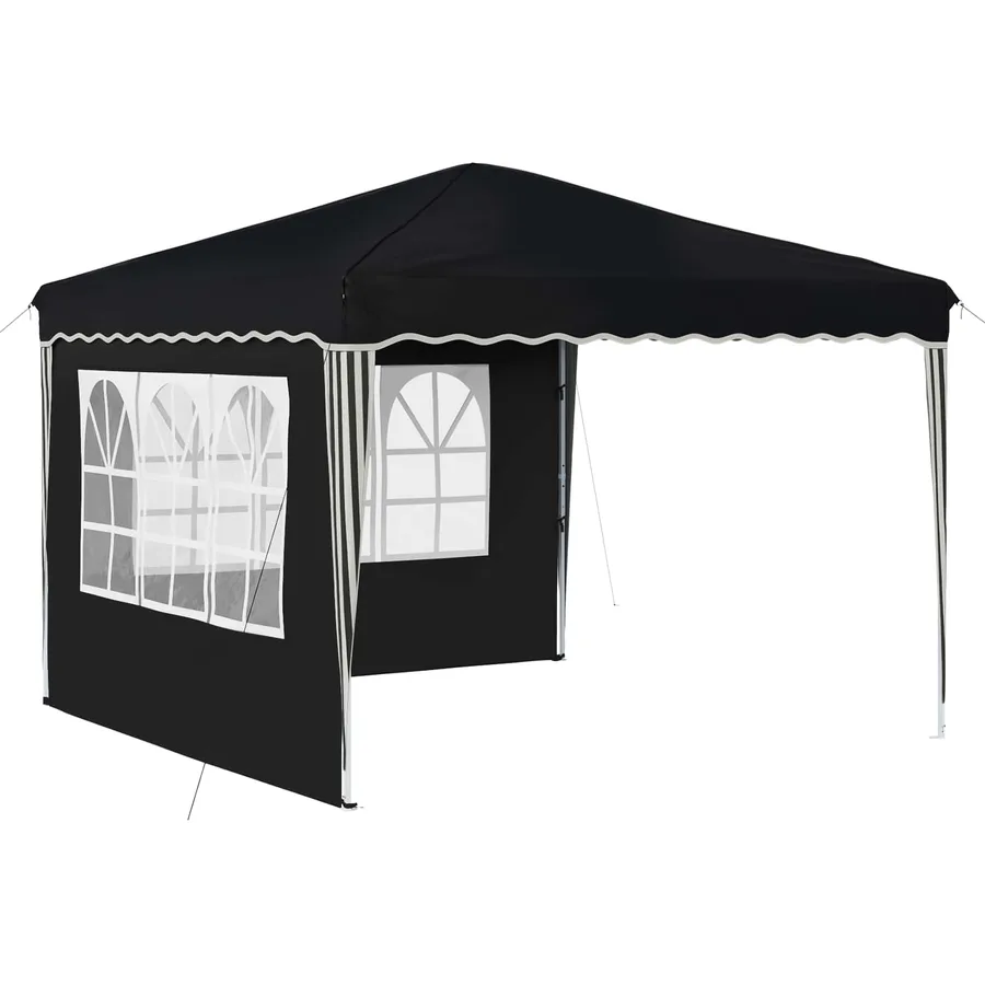 Tente de fête pop-up 288 x 288 x 245 cm Anthracite Tissu Oxford - 2