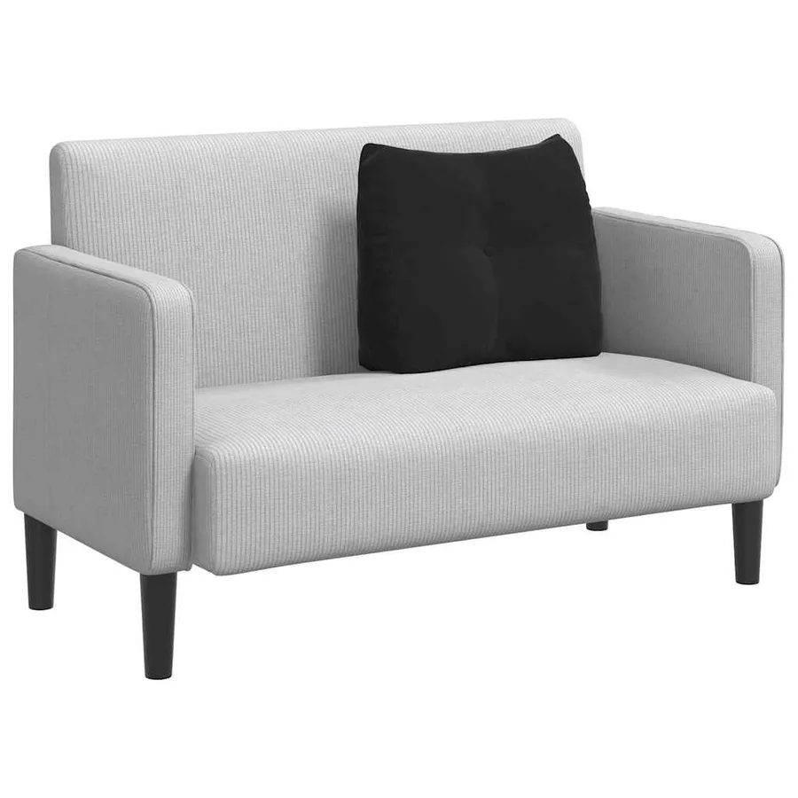 Coussin de Dos Noir 60 x 24 x 50 cm Velours - 3