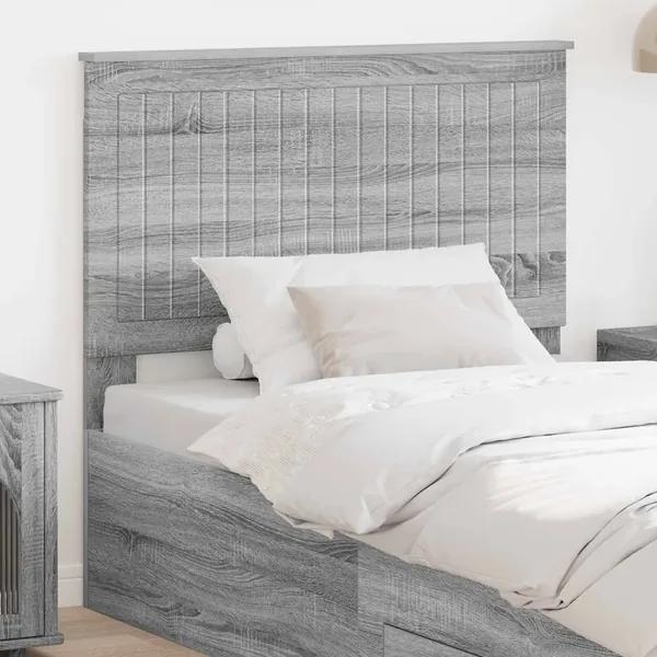 Tête de lit avec tête de lit Gris béton 90 cm Bois d'ingénierie