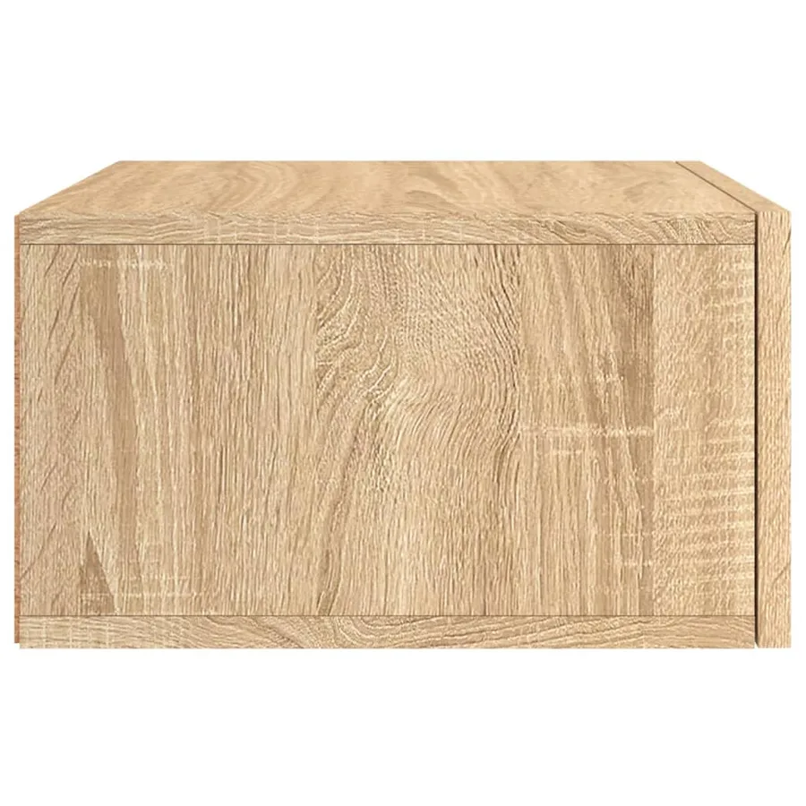 Table de chevet murale chêne sonoma 35x35x20 cm - 6