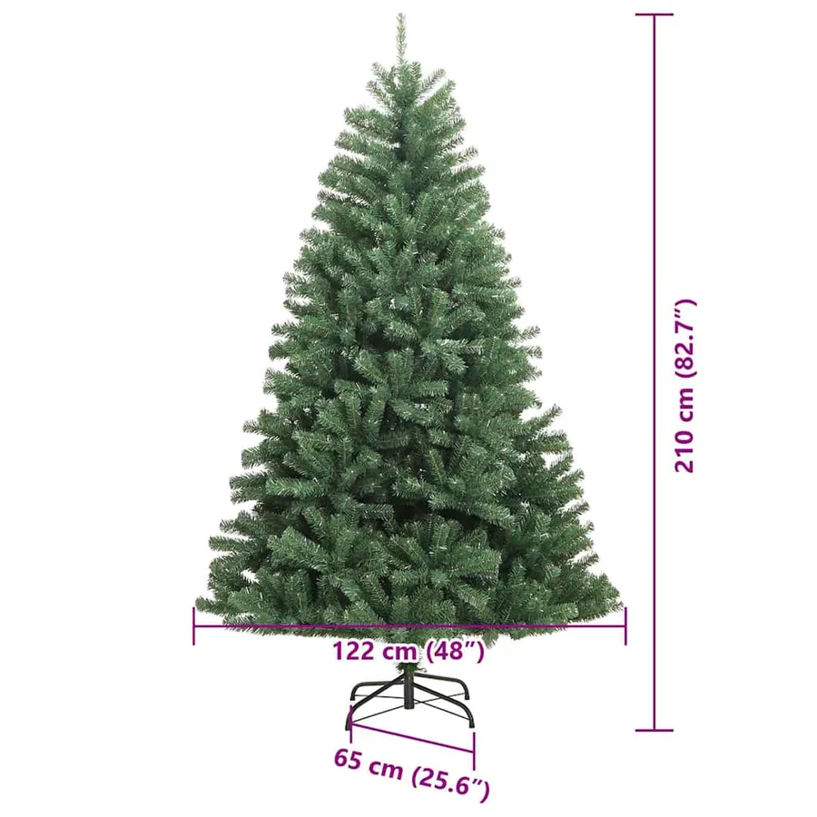 Sapin de Noël Artificiel à Branches Articulées Vert 210 cm - 17