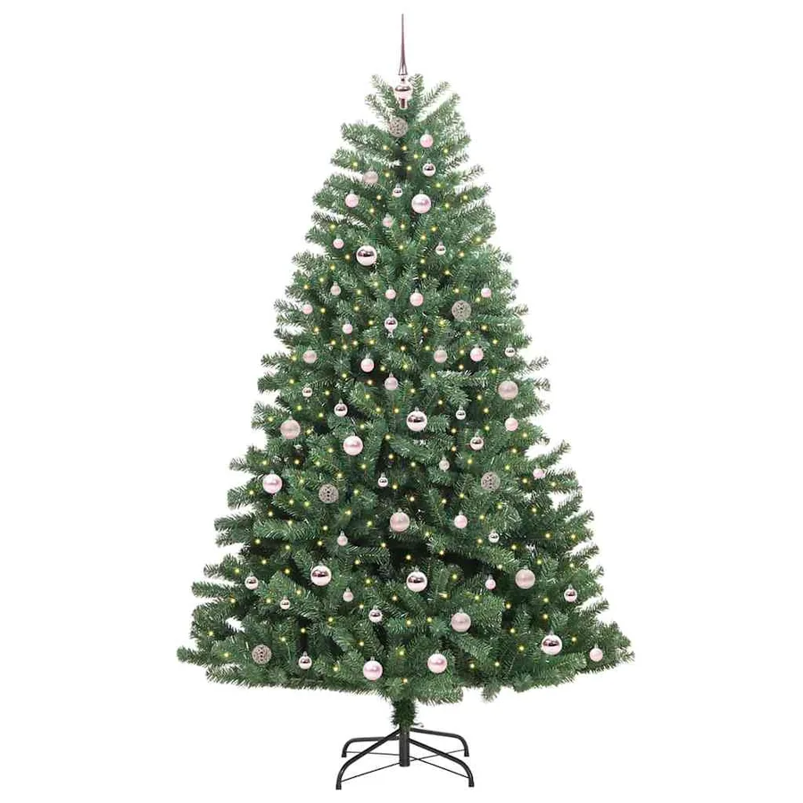 Sapin de Noël Artificiel à Branches Articulées Vert 210 cm - 3