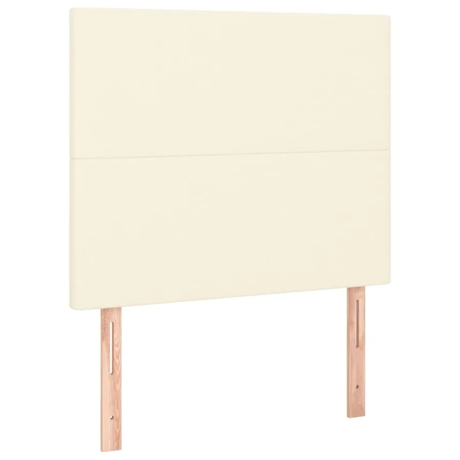 Cadre de lit sans matelas crème 90x200 cm similicuir - 9