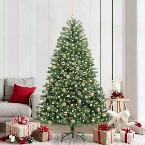 Sapin de Noël Artificiel à Branches Articulées Vert 210 cm