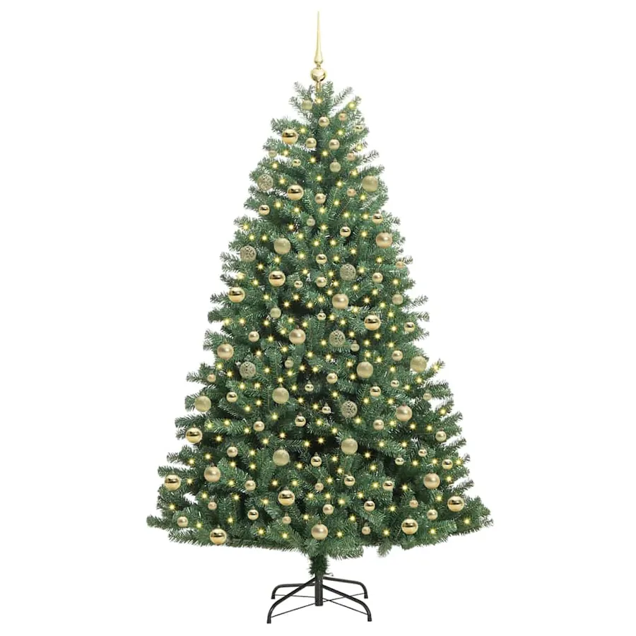 Sapin de Noël Artificiel à Branches Articulées Vert 210 cm - 4