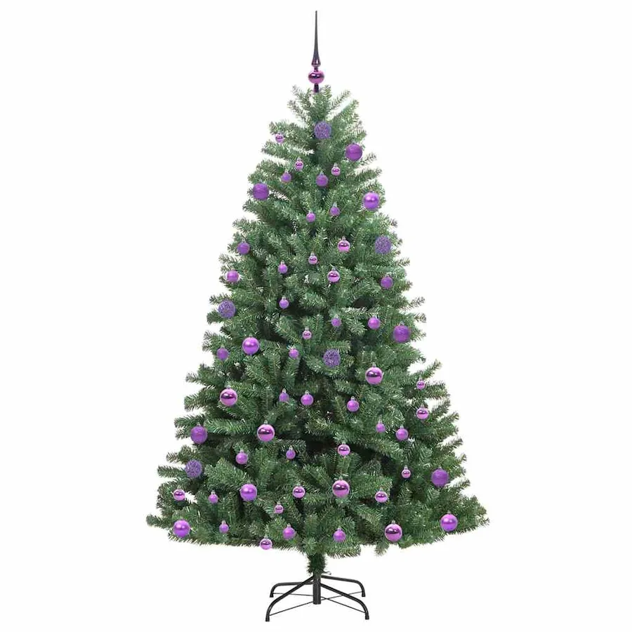 Sapin de Noël Artificiel à Branches Articulées Vert 210 cm - 4