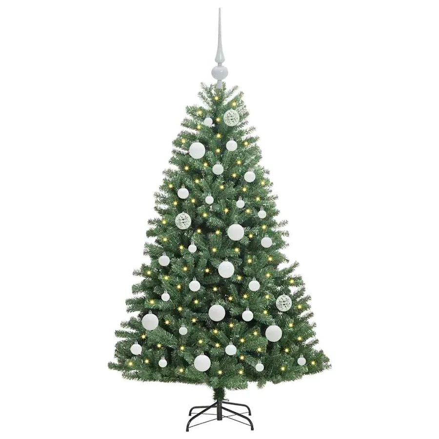 Sapin de Noël Artificiel à Branches Articulées Vert 120 cm - 3