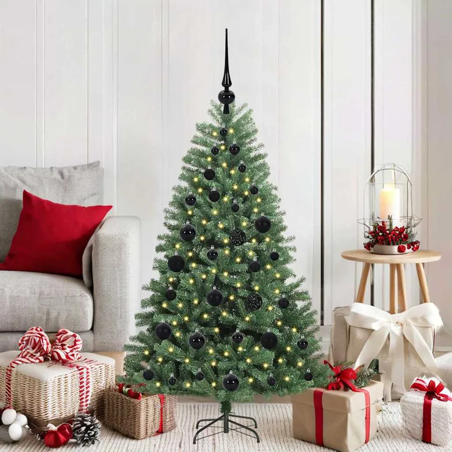 Sapin de Noël Artificiel à Branches Articulées Vert 120 cm