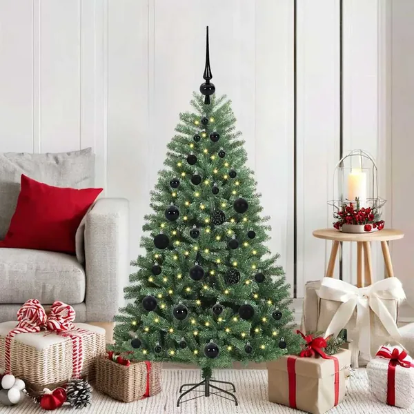 Sapin de Noël Artificiel à Branches Articulées Vert 120 cm