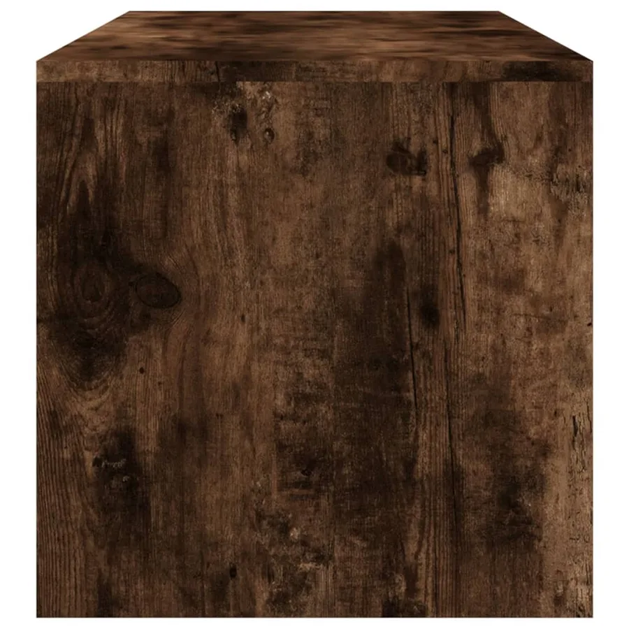 Table basse Chêne fumé 100x40x40 cm Bois d'ingénierie - 5