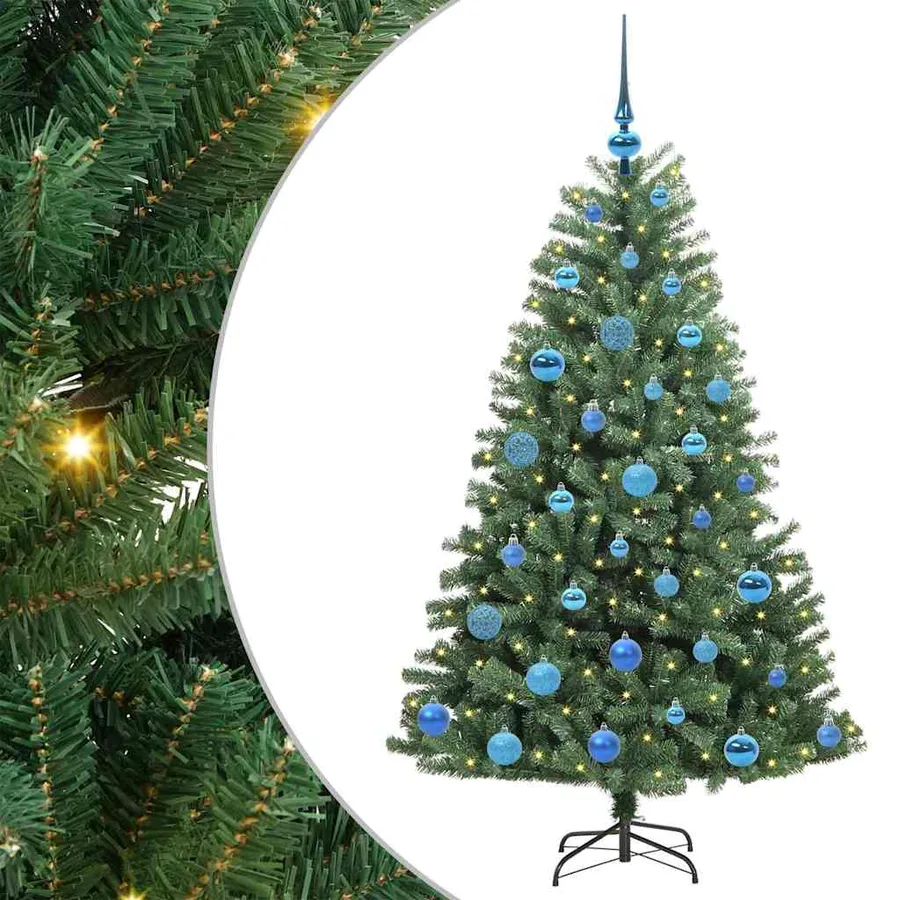 Sapin de Noël Artificiel à Branches Articulées Vert 150 cm - 2