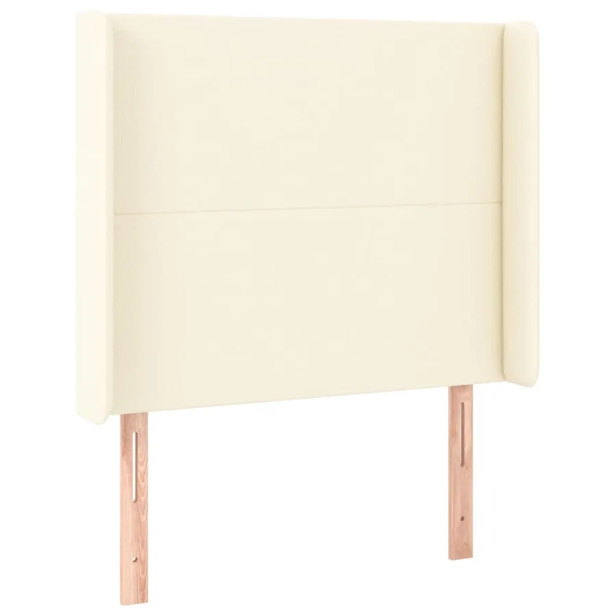 Sommier à lattes de lit matelas LED Crème 100x200 cm Similicuir - 7