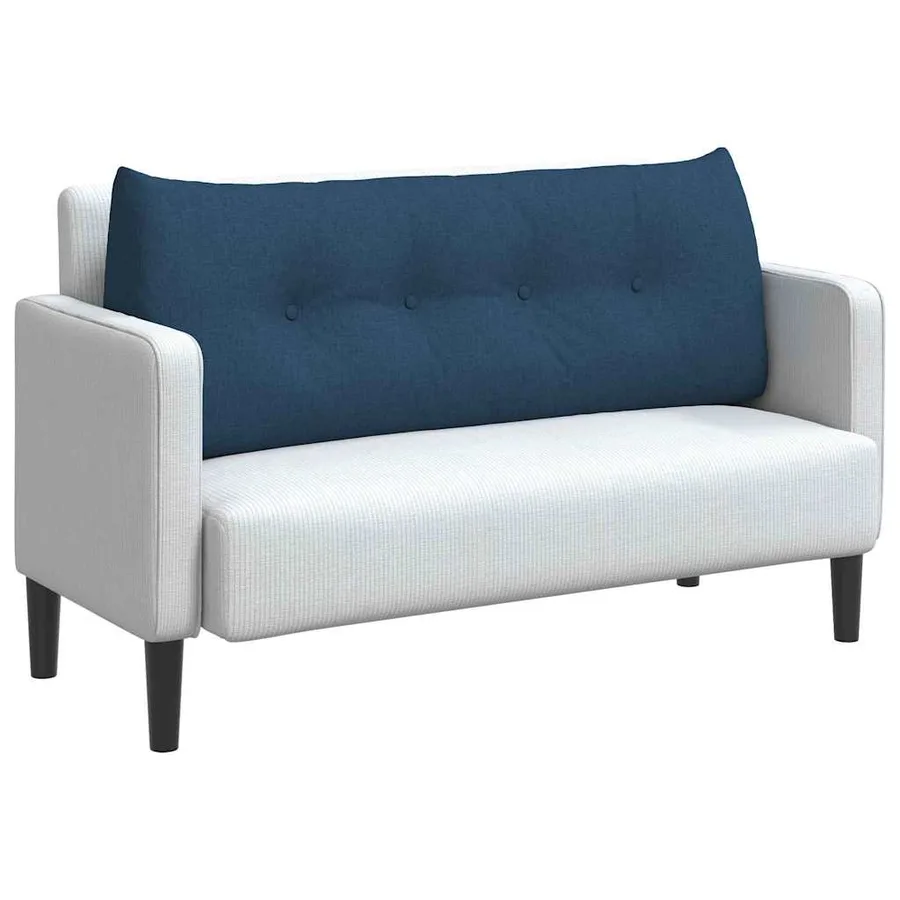 Coussin de Dos Bleu 120 x 24 x 50 cm tissu - 3