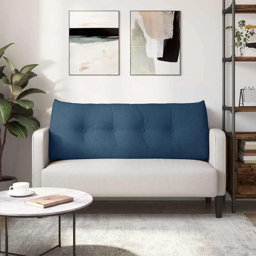 Coussin de Dos Bleu 120 x 24 x 50 cm tissu - 4