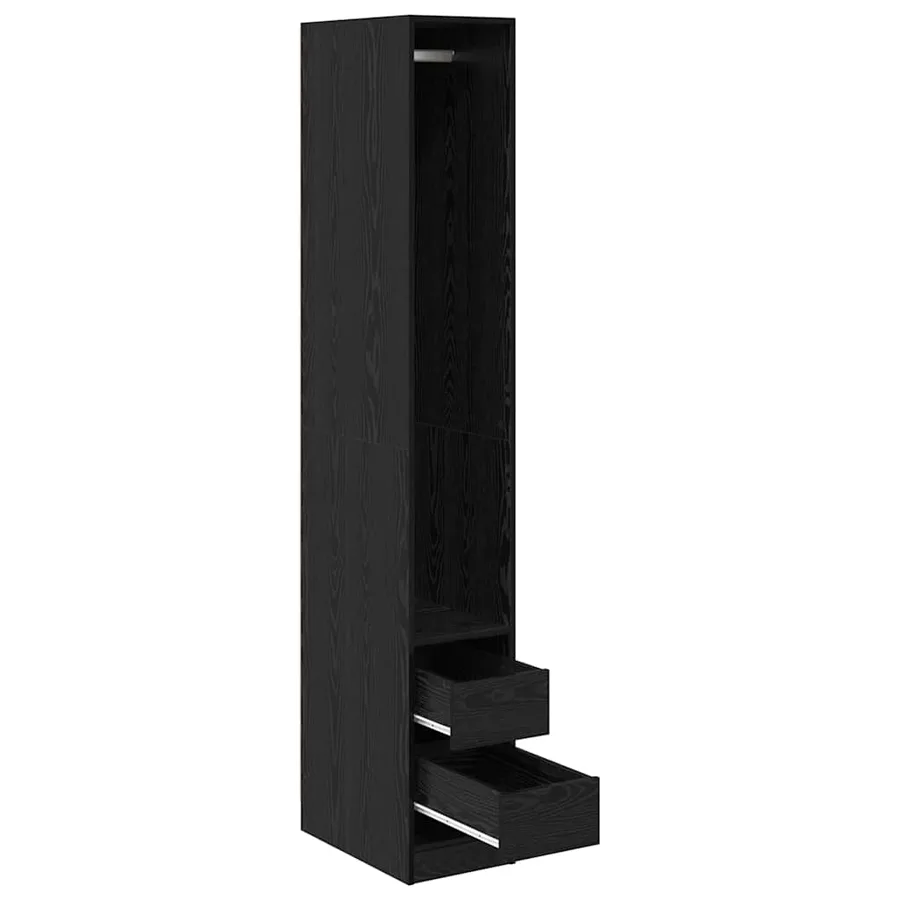Armoire Chêne noir 50 x 30 x 200 cm Bois d'ingénierie - 5