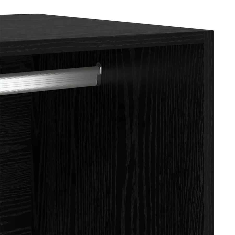 Armoire Chêne noir 50 x 30 x 200 cm Bois d'ingénierie - 9
