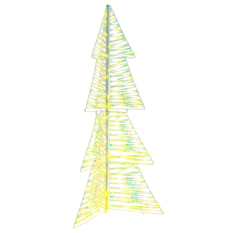 Sapin de Noël avec 160 LED Blanc chaud 150 cm PET - 2