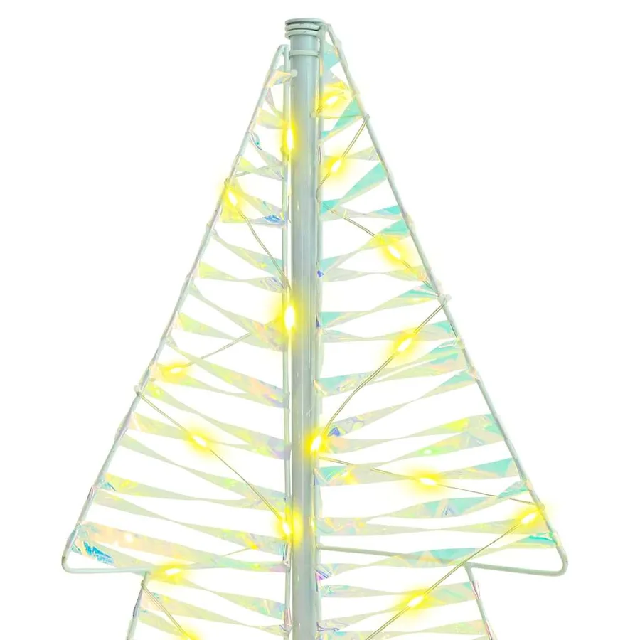 Sapin de Noël avec 160 LED Blanc chaud 150 cm PET - 6