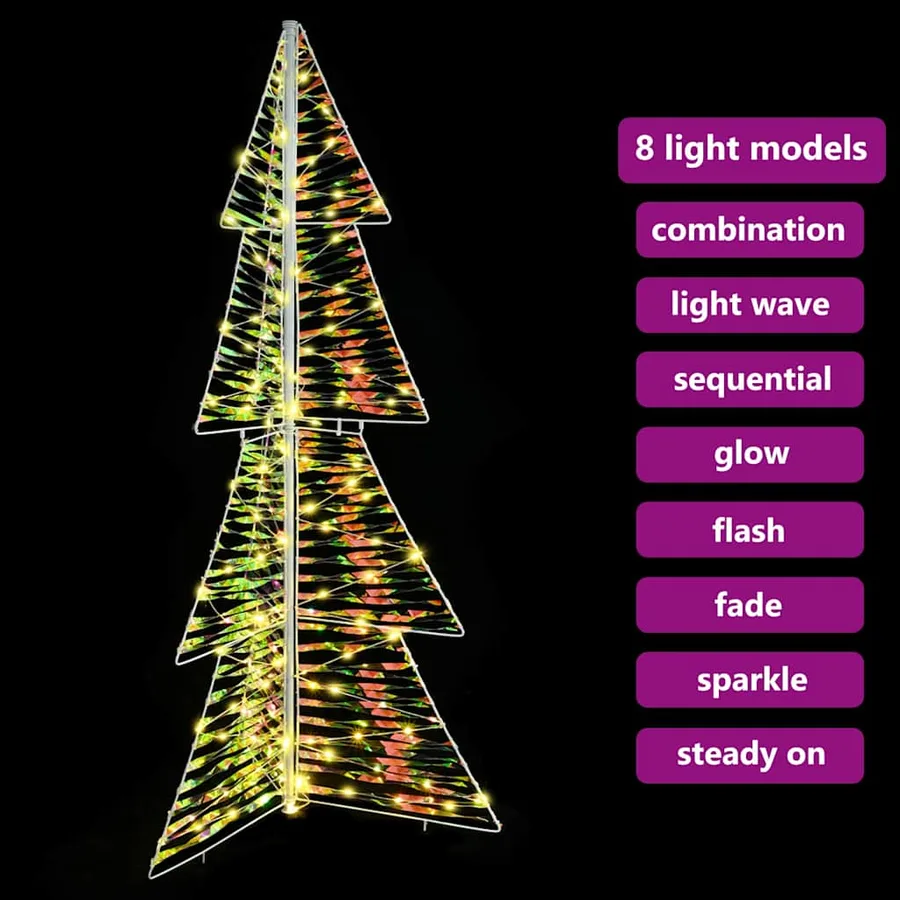 Sapin de Noël avec 160 LED Blanc chaud 150 cm PET - 9
