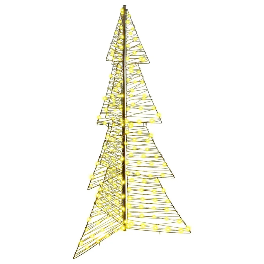 Sapin de Noël avec 240 LED Blanc chaud 180 cm Rotin - 2