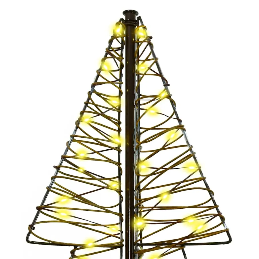 Sapin de Noël avec 240 LED Blanc chaud 180 cm Rotin - 6