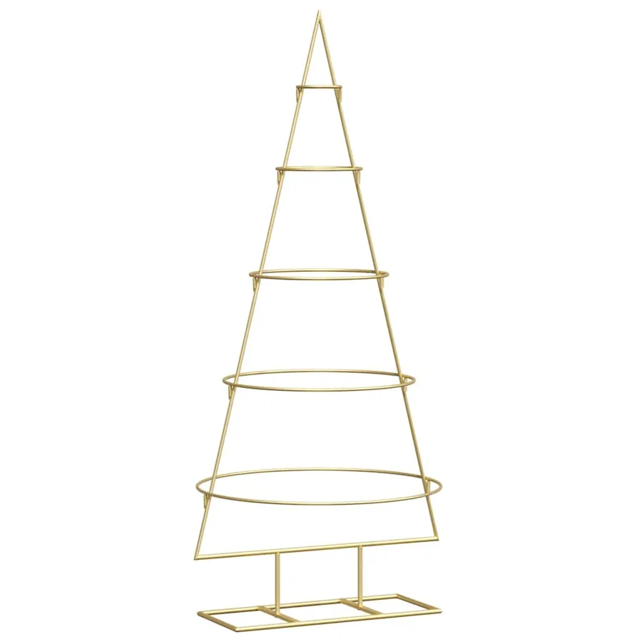 Arbre de Noël en métal Doré 125 cm Acier peint par poudre - 2
