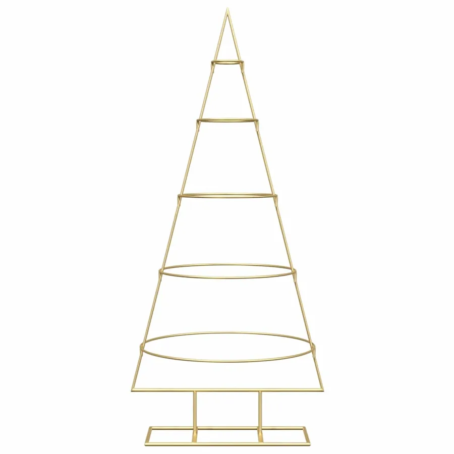 Arbre de Noël en métal Doré 125 cm Acier peint par poudre - 5