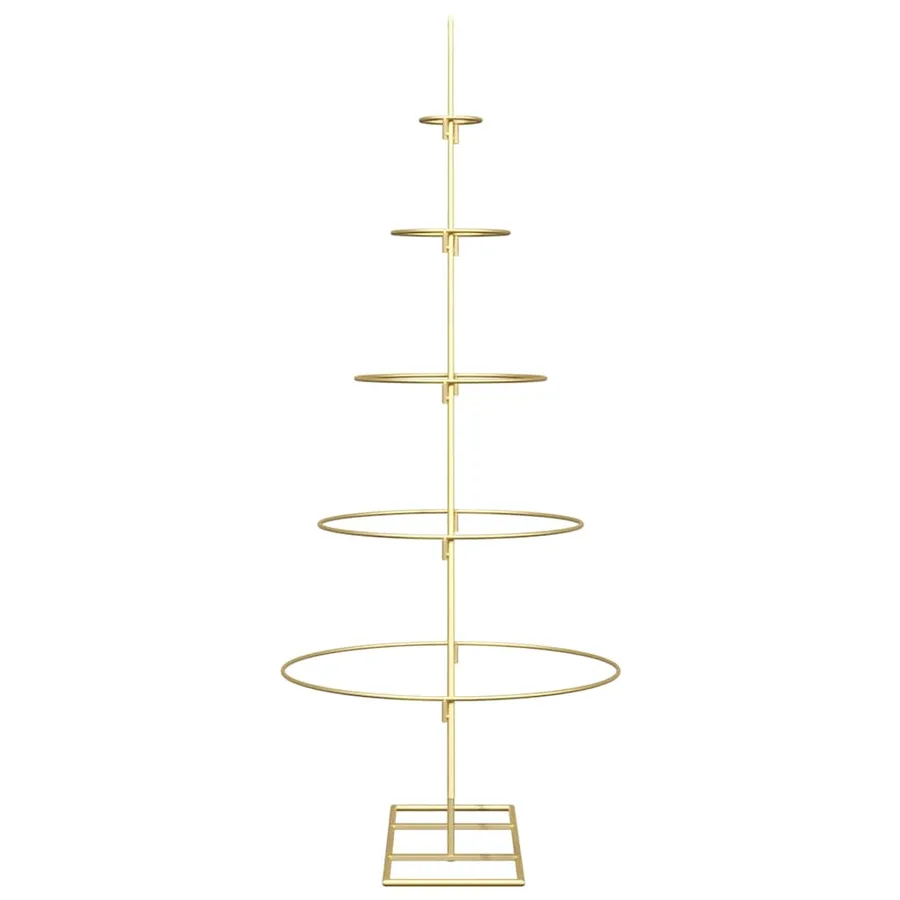 Arbre de Noël en métal Doré 125 cm Acier peint par poudre - 6