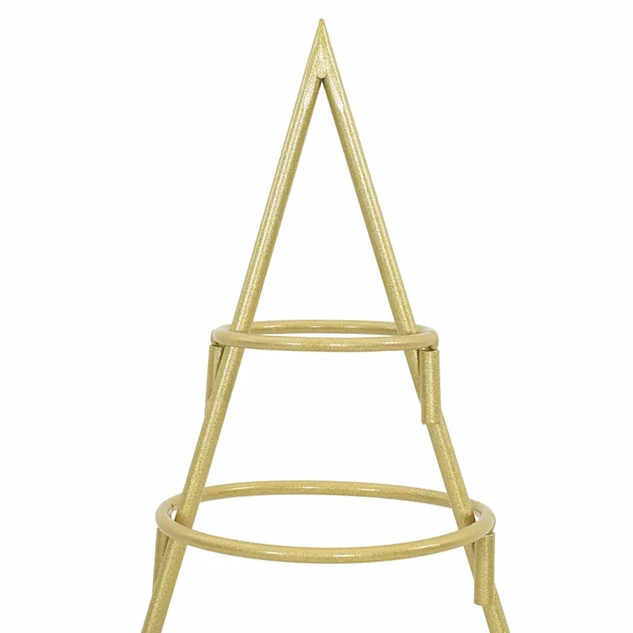 Arbre de Noël en métal Doré 125 cm Acier peint par poudre - 7