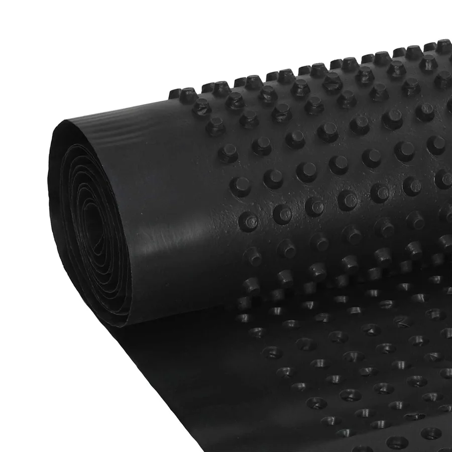 Feuille de drainage nervurée 2 pcs Noir 0,5 x 20 m HDPE - 9