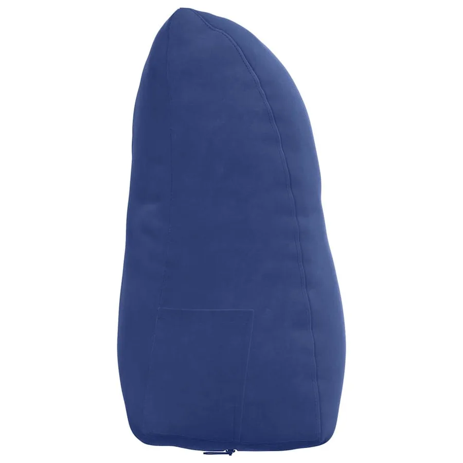 Coussin de Dos Bleu police 45 x 24 x 50 cm Velours - 7