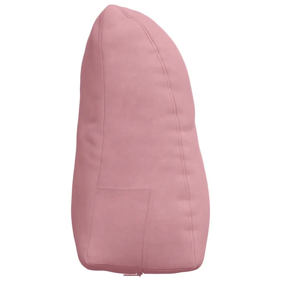 Coussin de Dos Rose 45 x 24 x 50 cm Velours - 7