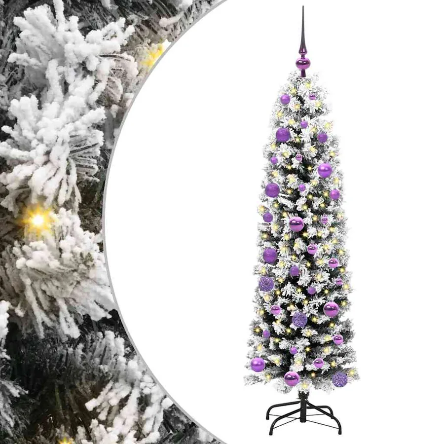Sapin de Noël artificiel Vert 150 cm PVC et acier et plastique - 2