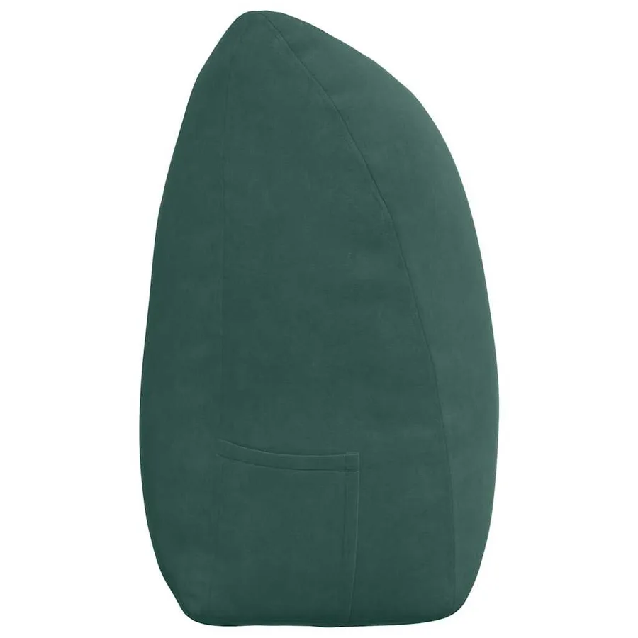 Coussin de Dos Vert foncé 200 x 24 x 50 cm Velours - 7