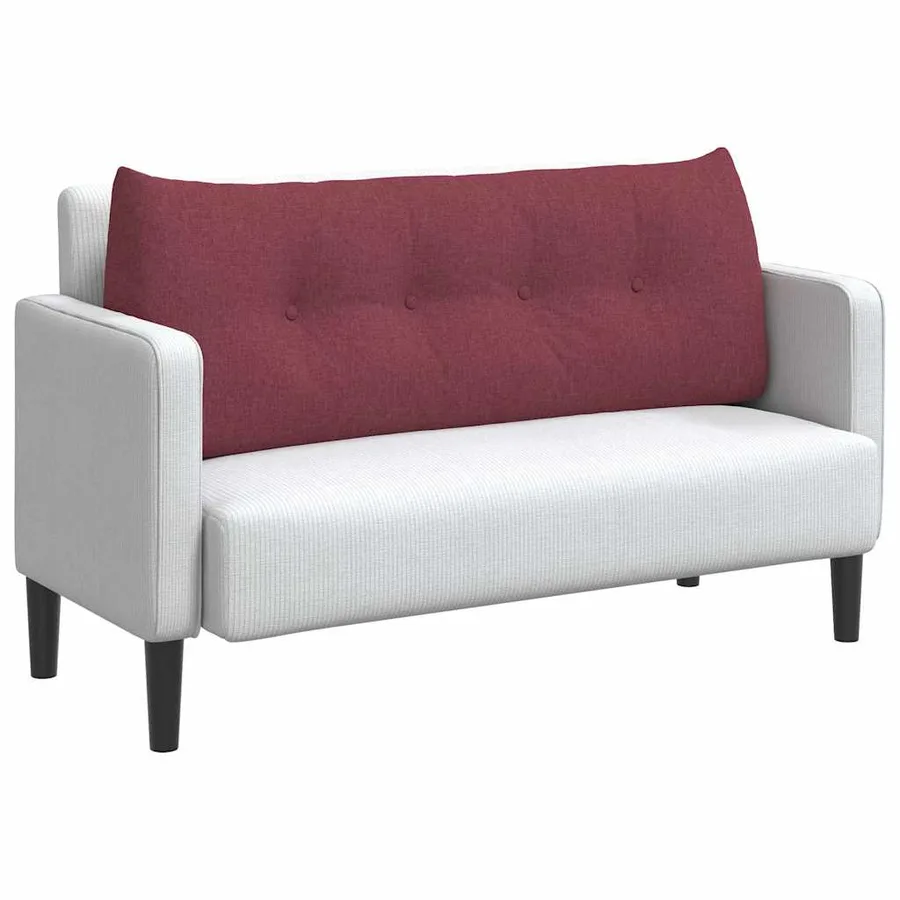 Coussin de Dos Bordeaux 120 x 24 x 50 cm tissu - 3