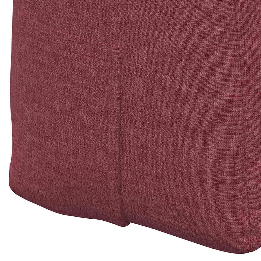Coussin de Dos Bordeaux 120 x 24 x 50 cm tissu - 9