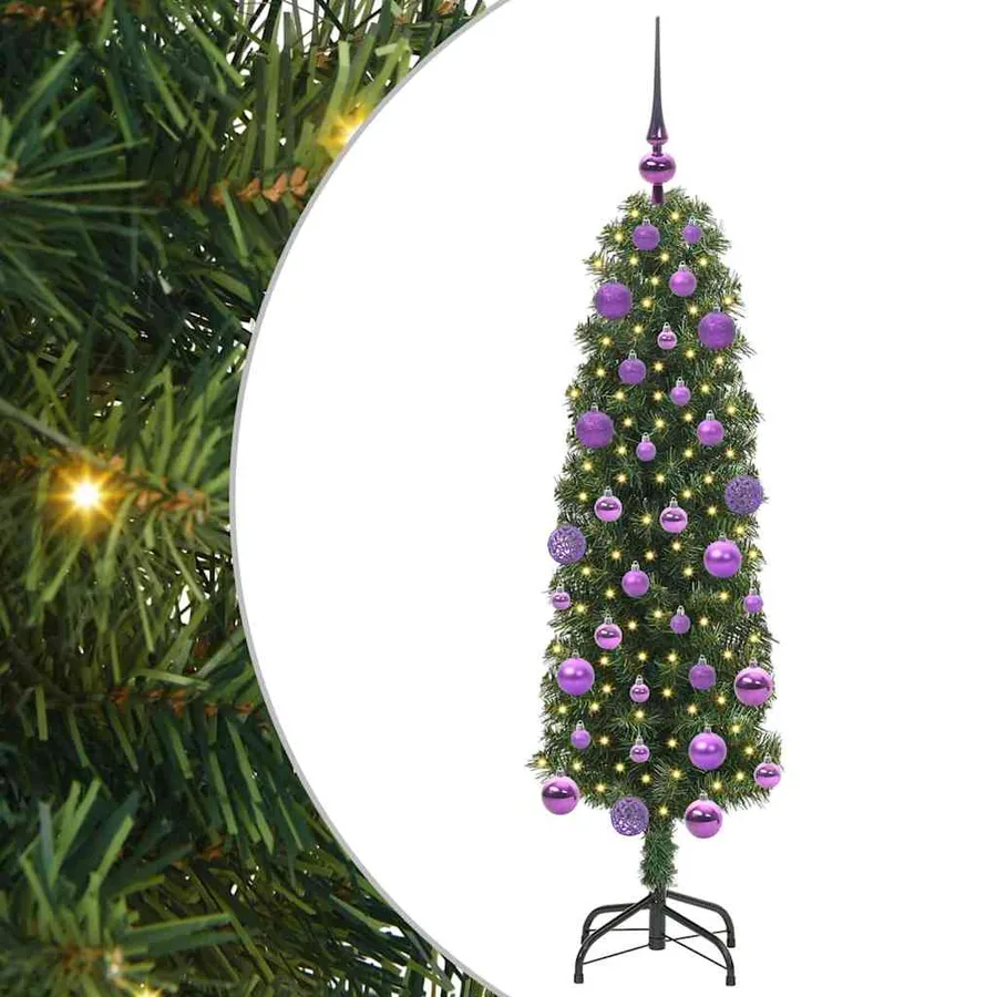 Sapin de Noël artificiel Vert 120 cm PVC et acier et plastique - 2