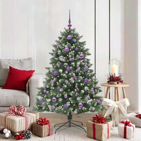 Sapin de Noël artificiel Vert 150 cm PVC, plastique et acier