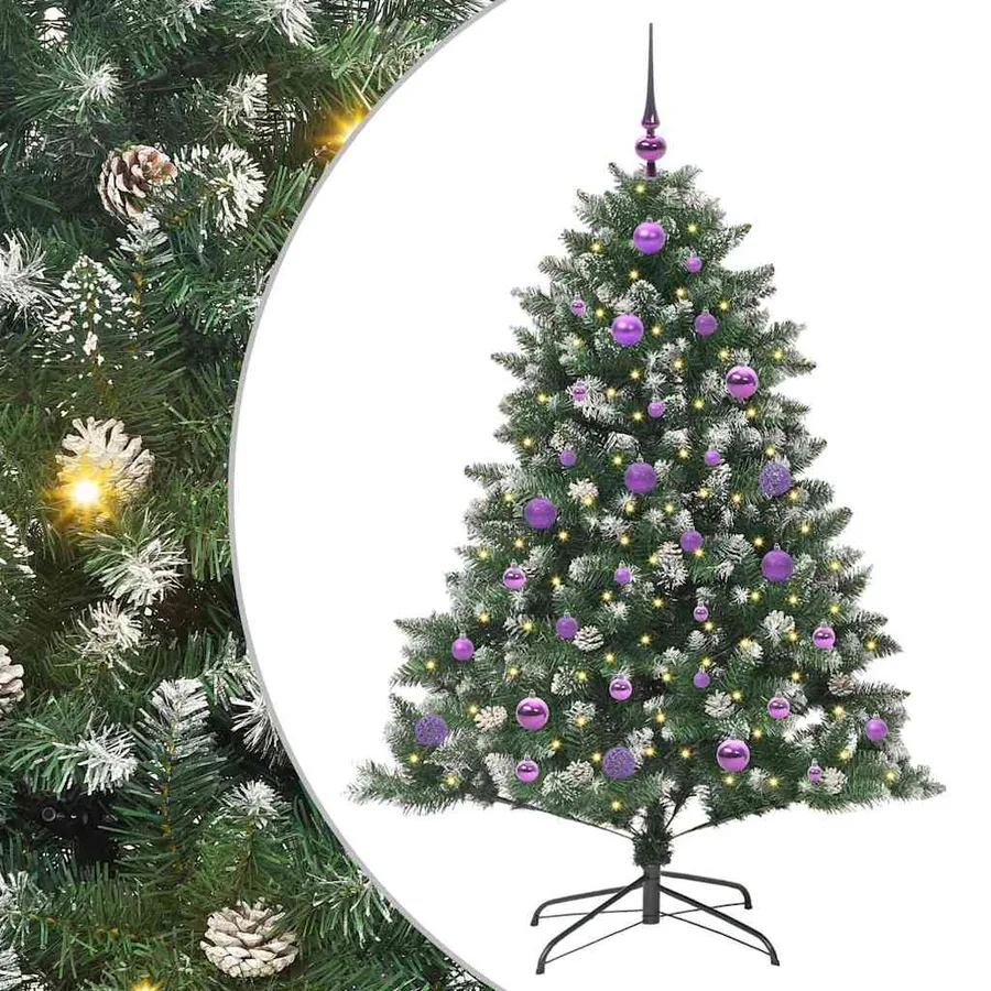 Sapin de Noël artificiel Vert 150 cm PVC, plastique et acier - 2