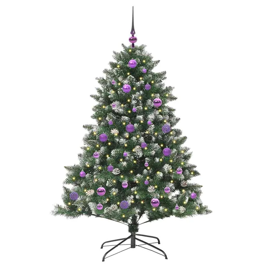 Sapin de Noël artificiel Vert 150 cm PVC, plastique et acier - 3