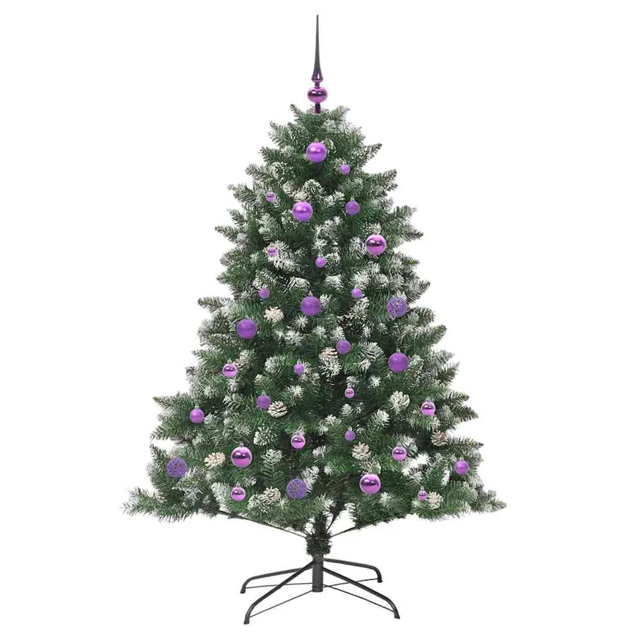 Sapin de Noël artificiel Vert 150 cm PVC, plastique et acier - 4