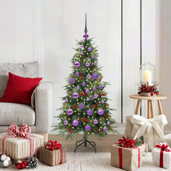 Sapin de Noël Artificiel à Branches Articulées Vert 120 cm