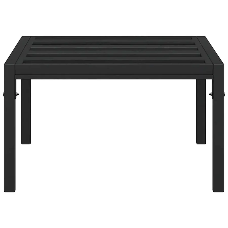 Table basse de jardin noir 60x60x35 cm acier - 3