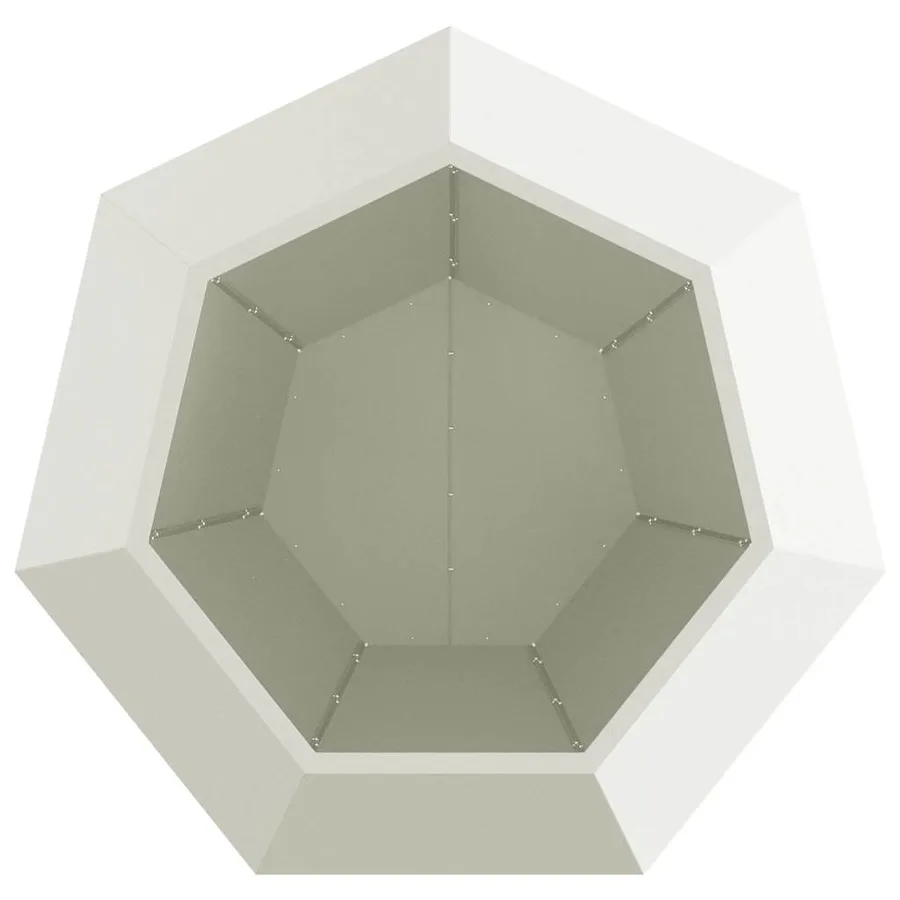 Jardinière Blanc 100 x 100 x 80 cm Acier - 6