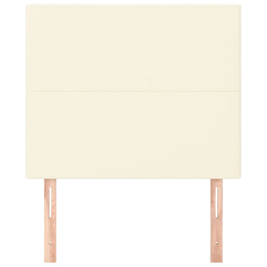 Tête de lit Crème 90x5x118/128 cm Similicuir - 3