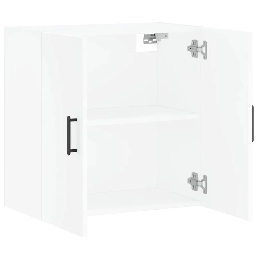 Armoire murale blanc 60x31x60 cm bois d'ingénierie - 6