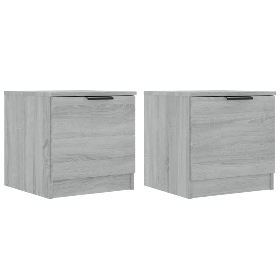 Tables de chevet 2 pcs Sonoma gris 40x39x40 cm - 2